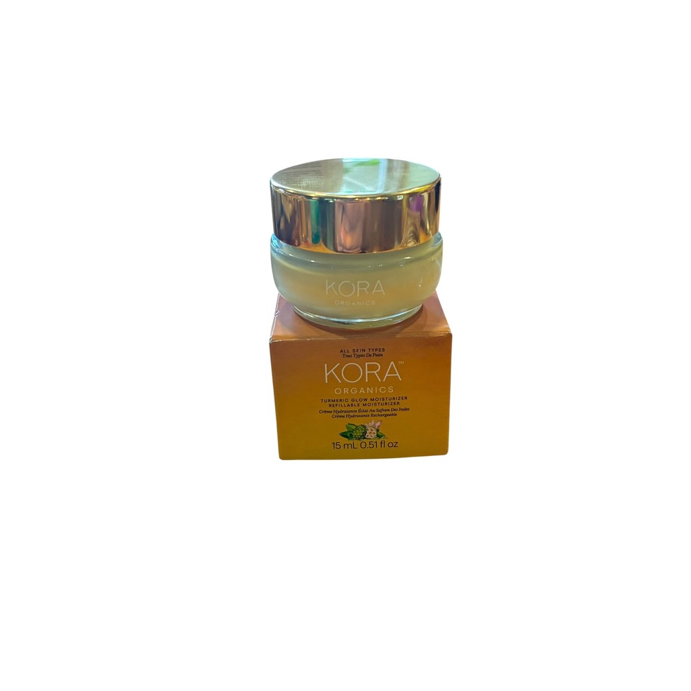 Kora Organics Turmeric Glow Refillable Moisturizer 15ml‎ 0.51 oz Mini New Unseal